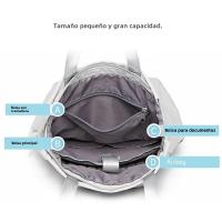 Mochila De Mujer Impermeable Estilo Coreano Con USB Para Portátil De 13-15.6 Pulgadas Mochila De Cuero Oxford De Moda Para Estudiantes - details 6