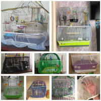 Cubierta De Cages De Pájaros De Malla De Nylon Protectora Fácil De Limpiar Catcher De Semillas Guardia Accesorios Para Cages De Pájaros Aire Malla Para Perros - details 0
