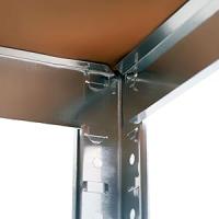 Estanterías Metálicas Almacenaje de Acero Galvanizado T-Lovendo, 180 X 90 X 40cm - details 5