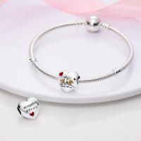 Beadas De Corazón Colorido En Plata Para Joyería De Pulsera Y Collar Con Encanto Para Chicos Y Chicas Accesorios De Moda Irregular - details 183
