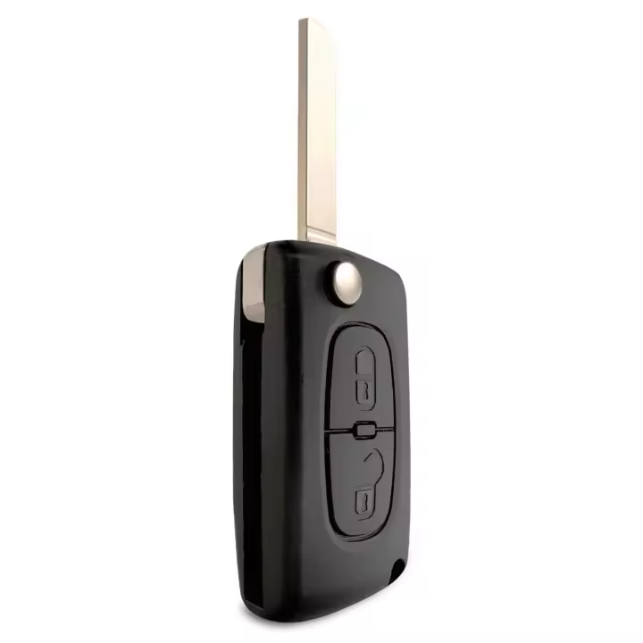 Ociodual Mando Llave 2 Botones Funda Carcasa CE0536 VA2 Key Case para Peugeot 206 207 306 307 308 407 607 806 Citroen C2 C3 C4 C5 C6 Flip - 1