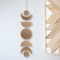 Decoración Bohemia De Luna Fase En Madera Para Pared Regalo Para Dormitorio Sala De Estar Estudio Manualidades Regalo Para Padres Y Amigos - details 2