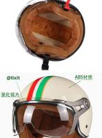 Casco De Motocicleta Retro Para Hombres Y Mujeres DOT 3/4 Open Face Capacidad Vintage Chopper Para Bicicletas Y Scooters - details 3