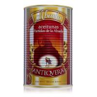Aceitunas Partidas de la Abuela Chicón Lebrón, receta tradicional Antequera, pimiento y ajo, sin gluten, 2,5kg escurrido - details 0