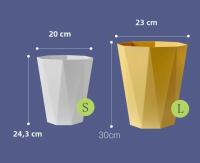 Bandeja De Basura Creativa Para Cocina Y Baño Plástico Redonda Irregular Recipiente De Residuos Para Hogar Y Toilette - details 2