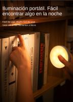 Lámpara Nocturna LED Recargable USB Con Sensor De Movimiento Para Emergencias En WC Pasillos Escaleras Armario Cocina Dormitorio - details 5