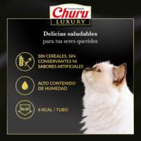 CHURU Luxury (4x14 gr) - Snack Cremoso Premium para Gatos Sin Cereales Sin Conservantes y Sin Colorantes (Atún con Bogavante, Atún con Langostinos, Atún con Lenguado ó Pollo con Wagyu) - details 4