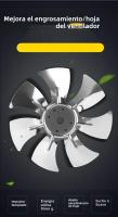 Ventilador De Extractor De Acero Inoxidable Para Baño Y Cocina 6'' 7'' 8'' Con Tubo De Ventilación Adecuado Para Toilette Y Ventana - details 1