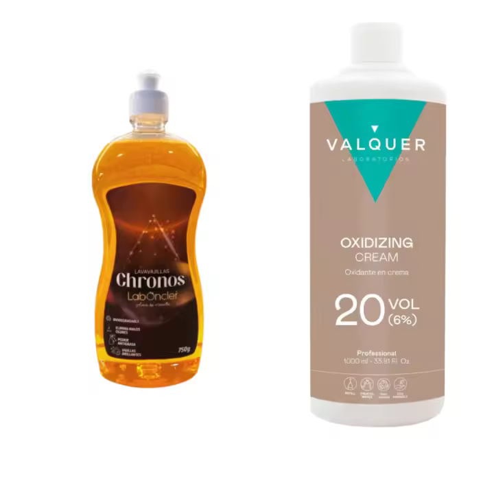 Lavavajillas Chronos de Laboncler Ecojin + Crema Oxigenada Fórmula Especial para Blanquear Plásticos Amarillentos, Tapas de Inodoro, Cajetines de Lavadora y Más. Potente Eliminador de Óxido en Superficies y Textiles, con Acción Desincrustante - 1