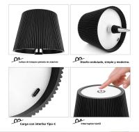 Lámpara De Mesa LED Neón Flamenco USB Regulable 3 Colores/RGB Para Dormitorio Estudio Luz De Vino Incluida Sin Pilas - details 7