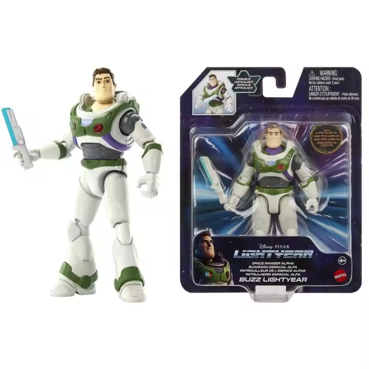 Pixar Lightyear Guardián espacil Alpha Suit Buzz Figura 12 cm de juguete, edad +4 años Mattel HHJ79 CPAHHJ79 - 1
