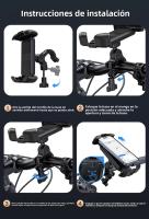 Soporte Para Teléfono Móvil De Bicicleta Y Scooter Universal Montaje En Manillar De Motocicleta Espejo Retrovisor Exterior Navegación - details 10
