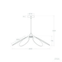 Ledkia Lámpara Colgante Tela Kabuki de Diseño Elegante y Moderno - details 4