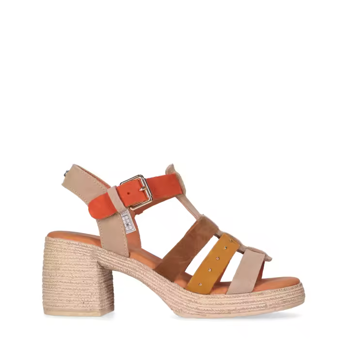 Chika10 Leather VIOLIN 01 Sandalia de Tacón Multicolor - 1