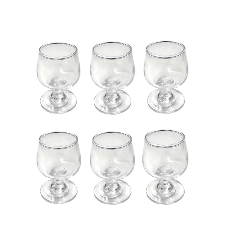 Start Electric | Copas de Coñac - 6 piezas – Disponibles en Tamaños de 100ml, 150ml, 250ml, 350ml y 500ml | Marca Alessandro - 1