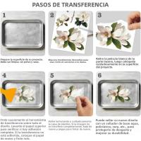 3pcs/set Transfertes De Conejo De Pascua Para Muebles Y Artesanías 6x12 Pulgadas Decales De Huevo Y Pájaros Tulipán Dwarf - details 2