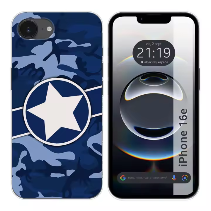 Funda Silicona para iPhone 16e (6.1) diseño Camuflaje 03 Dibujos - 1
