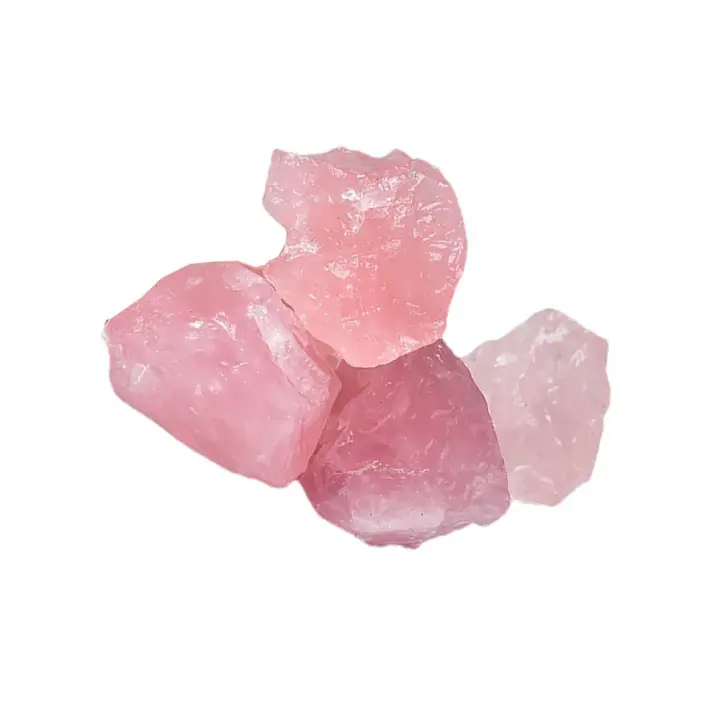 Specimen De Cuarzo Rosa Natural 100% Mineral De Alta Calidad Piedra Rosa Cristalina Para Cura Forma Irregular Roca Cruda Decoración De Habitación - 1