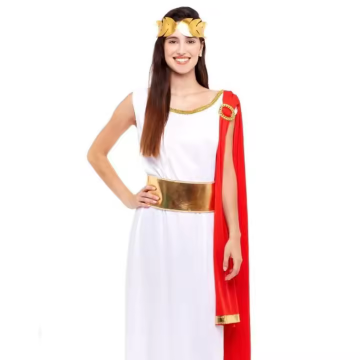 Disfraz Romana Romano Diosa Griega Griego para Hombre Mujer, Disfraces Carnaval Históricos Antigua Grecia Roma para adultos - 1