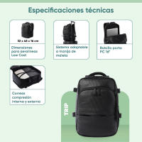 Totto Mochila viaje Trip Material: Poliéster 32 x 45 x 16 cm - details 2