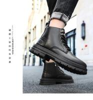 Botas De Hombre Cuatras Estaciones Suela Suave Antideslizante Casual Botas De Trabajo Al Aire Libre Botas Clásicas Joker Juventud De Cuero - details 11