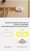 Lámpara Nocturna LED Con Sensor De Movimiento PIR Y Reloj Digital Montaje Magnético En La Pared Para Armario Escalera Baño - details 1
