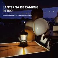 Lámpara De Caballo Retro Recargable Multifuncional Para Camping Exterior Viajes Iluminación De Tenda Portátil LED - details 2