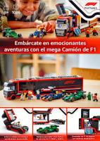 LEGO 60445 City: Camión de F1 con Coches RB20 y AMR24, Juguete de Construcción con Pilotos y Staff de Red Bull y Aston Martin, Ideal para Niños y Niñas Fans de la Fórmula 1 - details 0