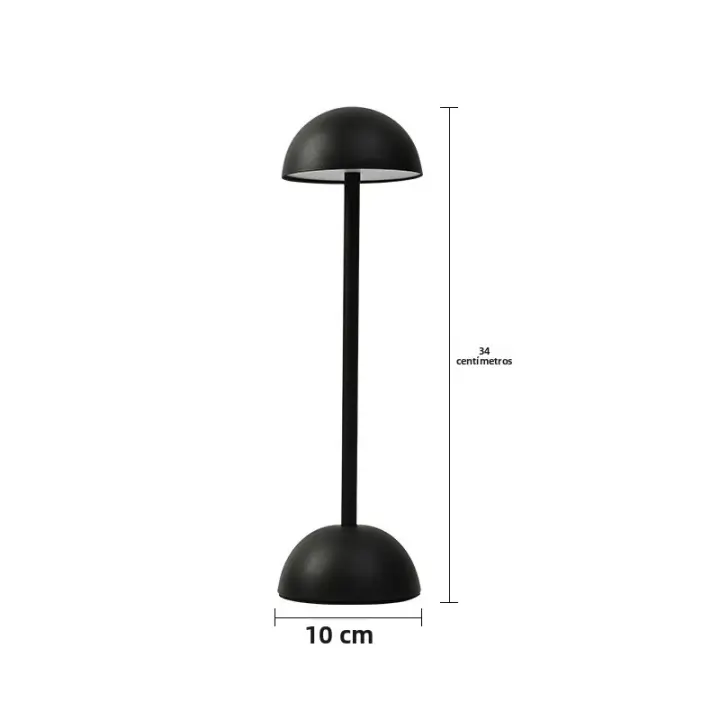 Lámpara De Mesa LED Nordica En Forma De Setas Recargable Por USB Para Decoración De Dormitorio Estudio Luz Nocturna De Escritorio Toque Moderna - 1