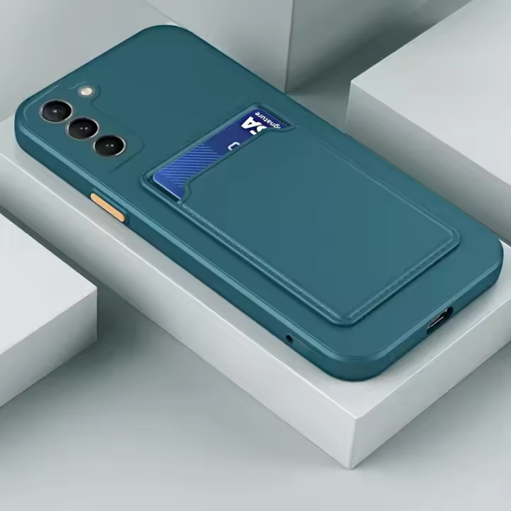 Funda De Silicona Para Samsung Galaxy A73 5G A72 4G A52 A52S A32 A22 A12 Con Porta Tarjetas Y Soporte Antichoque Y Antiarrugas - 1