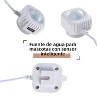 Fuente De Agua Para Gatos Universal Con Sensor Infrarrojo USB Automática Accesorio Para Perros Y Gatos Dispensador De Agua Para El Hogar Con Sensor De Movimiento - details 3