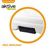 Base para sombrilla cuadrada blanca Ø33-48 mm Aktive - details 2