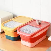 Contenedor De Almacenamiento Para Alimentos Para Perros Y Gatos 13/33LB Caja Seca Para Alimentos Para Mascotas Con Tapa Airtight Y Selladora Para Cocina Grano De Arroz - details 3