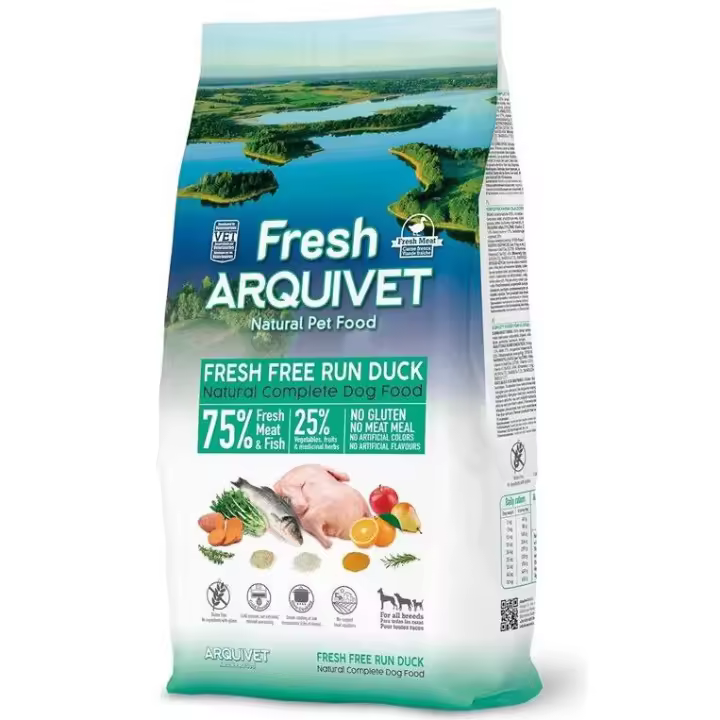 Arquivet Fresh Free Run Duck - Pato de Granja Fresco para Perros Pienso Semihúmedo para Perros - 1