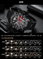 Reloj De Deporte Para Hombre MINI FOCUS Con Grande Dial Luminoso Multifuncional Resistente Al Agua Cuarzo Silicona Correa 220mm - details 20