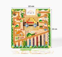Juegos De Aprendizaje Montessori Con Mágnetes Tablero De Laberinto Juguetes Educativos De Madera Para Niños Edad 3-6 Años Color Cuenta Clasificación - details 11