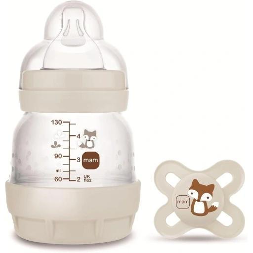 MAM Easy Start Biberón Anti-Cólico 0 meses 130 ml + Chupete