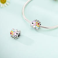 Encantos Originales 925 Platinados Para Mujer Con Zirconia Joyería Moda Para Pulseras Hechas De Cuentas De Moda - details 38