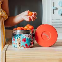Quokka - Recipiente térmico para comida 360 ml de acero inoxidable con diseño Whim Grove Birds, ideal para colegio y excursiones - details 2