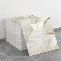 Pegatinas De Pared Autoadhesivas De Aluminio Imitación De Azulejo Para Cocina Y Baño Decoración Antihumedad Patrón De Marmol PVC - details 16