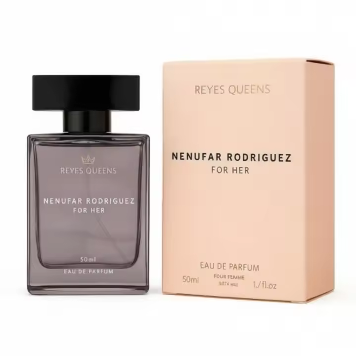 Perfume femenino Nenufar Rodríguez For Her Eau de Parfum 50ml de Reyes Queens, aroma elegante y sofisticado ideal para el día a día o ocasiones especiales. 🚚 Envíos a España 24/48 horas. - 1