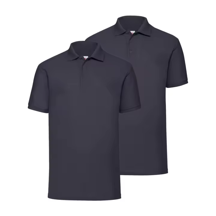 FRUIT OF THE LOOM Pack de 2 polos básicos de hombre, moda hombre, polos técnicos en varios colores. - 1