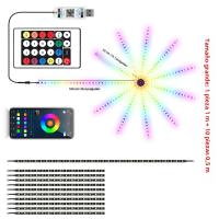 Tira De LED RGBIC Colorida Con Control De Voz Bluetooth Y Tiempo LED Decorativo Para Ambiente Con Efecto De Fuegos Artificiales Y Reproducción De Música - details 21