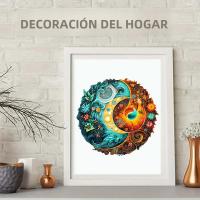 Puzzle De Madera En Forma Irregular Juego Interactivo Familiar Regalo Elegante Para Adultos Reducción De Estrés Gratitude - details 4