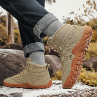Botas De Invierno Para Hombre Botines De Nieve Antideslizantes Y Cálidos Con Peluche Casual Ligeros Para Senderismo - details 21