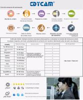 Monitor De Bebé Inalámbrico Cdycam 3.5 Pulgadas Con Lullabies Visión Nocturna Automática Intercomunicador De Dos Maneras Monitoreo De Temperatura Babysitter - details 10