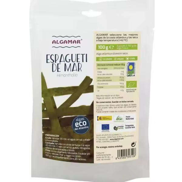 Algas Spagueti de Mar Bio Algamar - 1