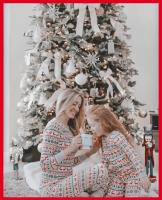 Pijamas De Navidad Para Familia 2023 Adecuado Para Padres Y Hijos Ropa De Año Nuevo Talla 4-6Años Material Poliéster Estilo Divertido Y Cálido Conjunto De Pijamas Para Todas Las Estaciones - details 9