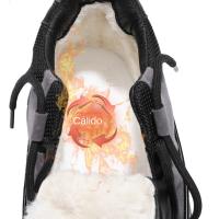 Zapatos De Trabajo Casual Invierno Para Hombre Botas De Cuero Con Pelo Cómodas Antideslizantes Altas Transpirables Con Plush - details 15
