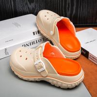 Sandalias De Playa Para Mujer Verano Antideslizantes Con Punta Cerrada Suela Gruesa Estilo Roman Closure Pull on Material EVA - details 10